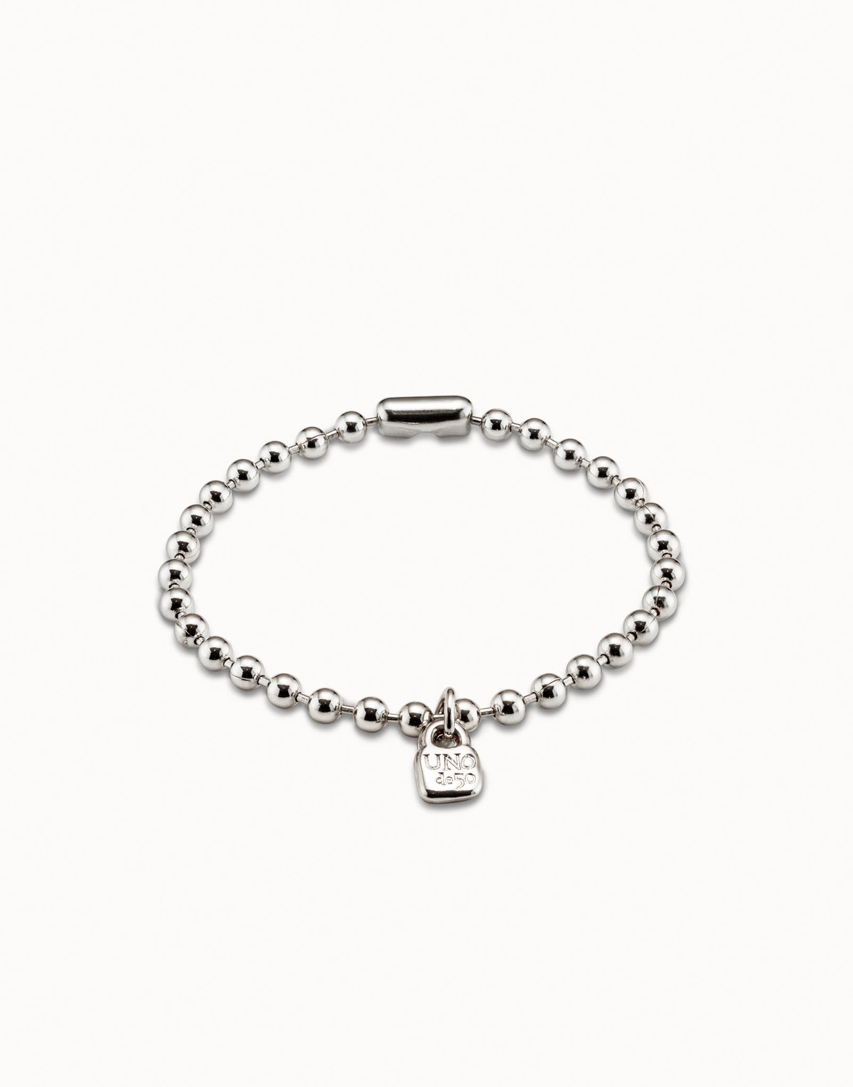 Emotions - Beaded charm bracelet - Silver