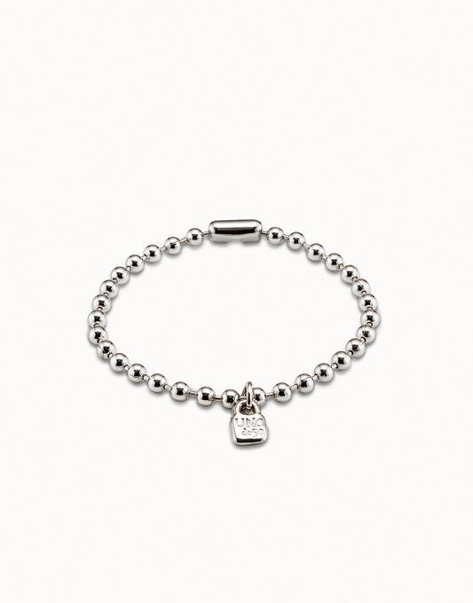 Emotions - Beaded charm bracelet - Silver