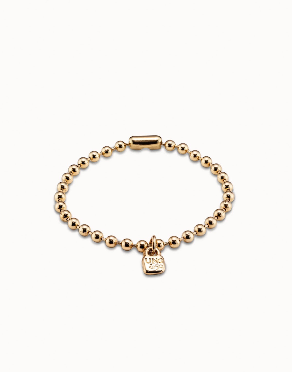Emotions - Beaded charm bracelet - Gold