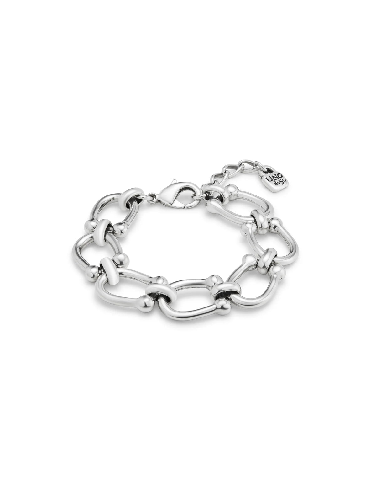 Serotonin - Medium oval link chain bracelet - Silver
