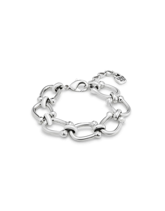 Serotonin - Medium oval link chain bracelet - Silver