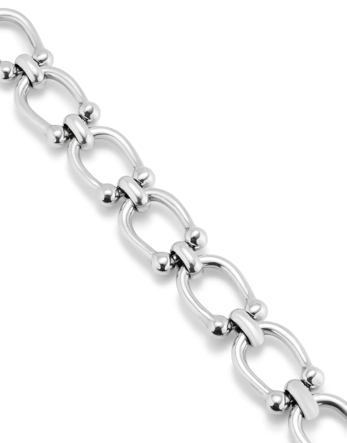 Serotonin - Medium oval link chain bracelet - Silver