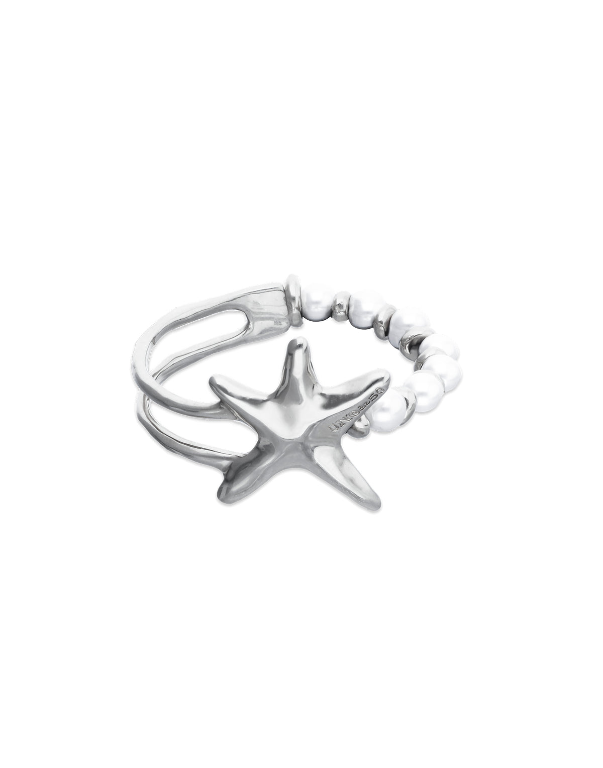 Arcadia - Bracelet Orion - Bracelet with pearls and starfish - Silver