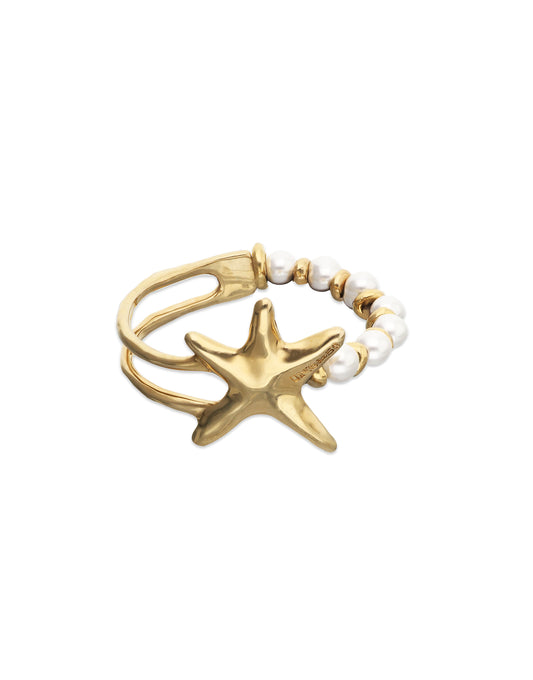 Arcadia - Bracelet Orion - Bracelet with pearls and starfish - Gold