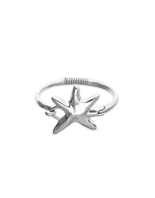 Arcadia - Bracelet Stellaris - Bangle bracelet with starfish - Silver