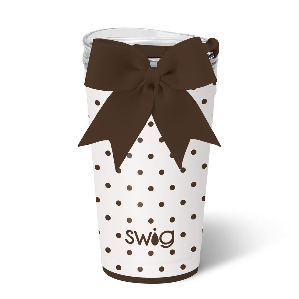 Mocha Dots Party Cup 24oz