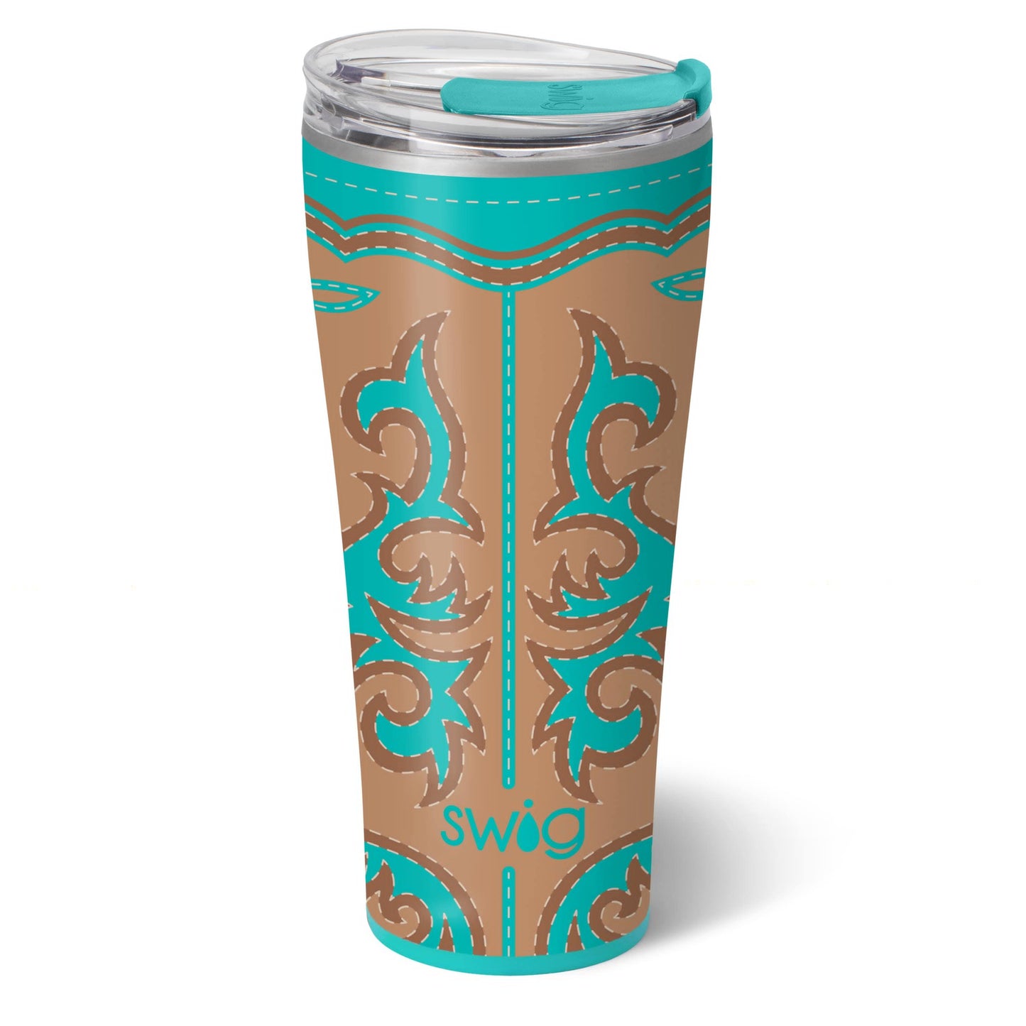 Boot Scootin' Turquoise Tumbler 32oz