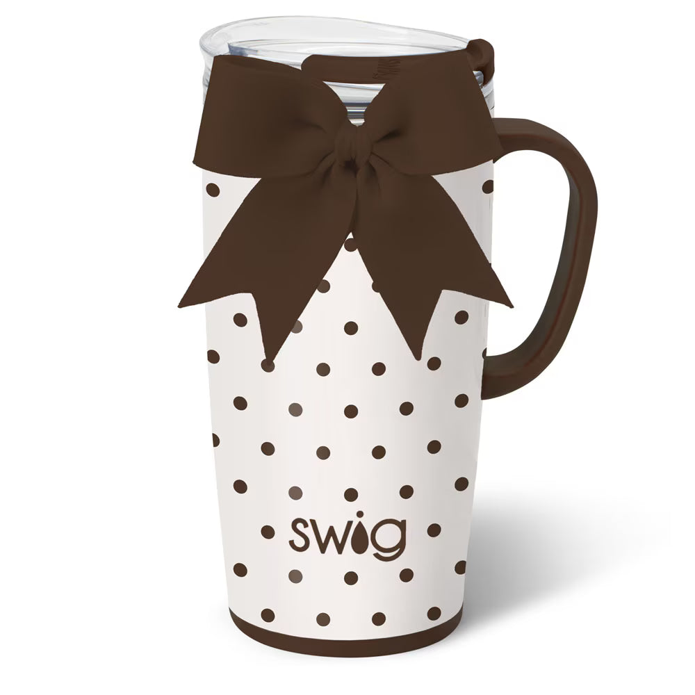 Mocha Dots Travel Mug 22oz