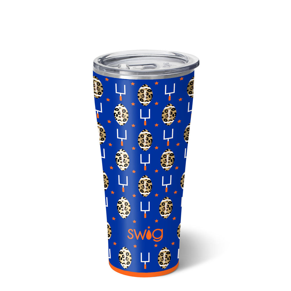 Touchdown Navy + Orange Tumbler (32oz)