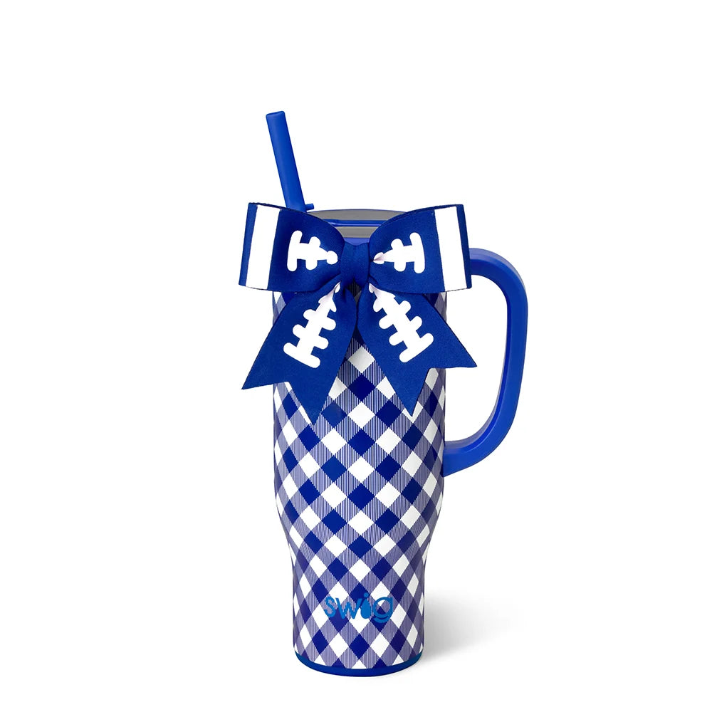 Gameday Gingham Royal Mega Mug 30oz