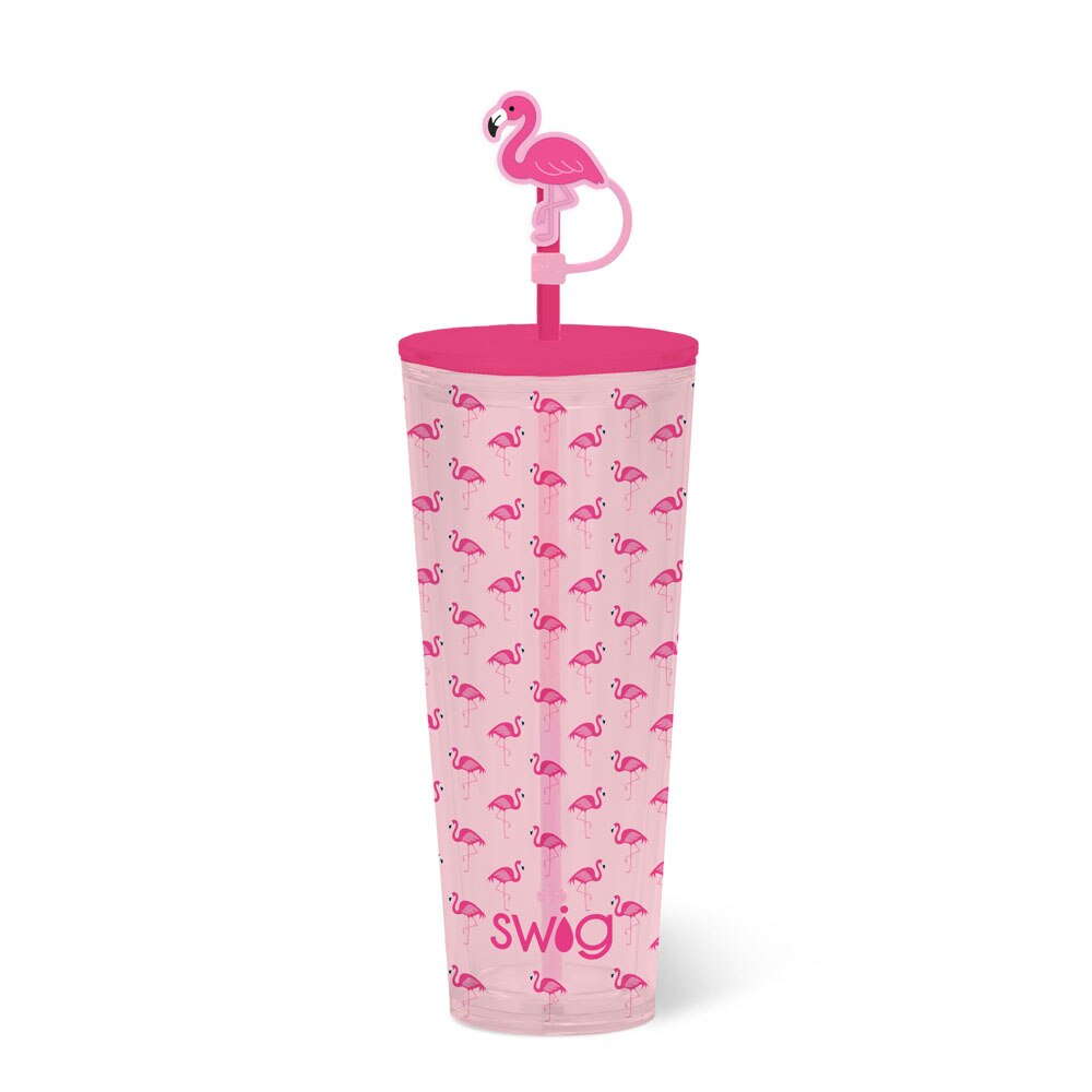 Flamingos Plastic Tumbler 24oz