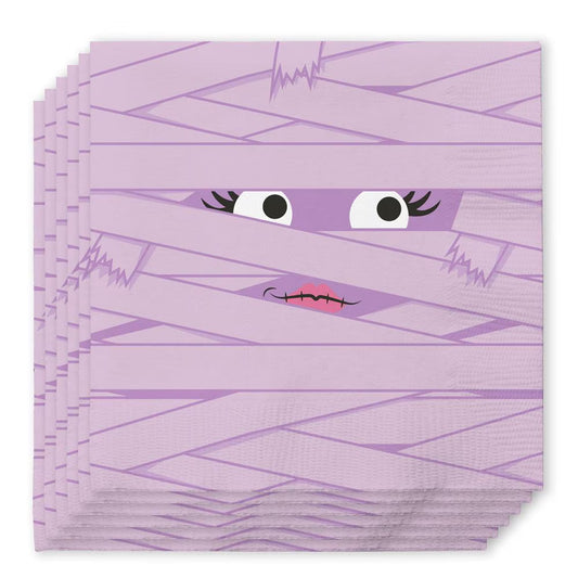 Boo Crew Mummy Cocktail Napkins