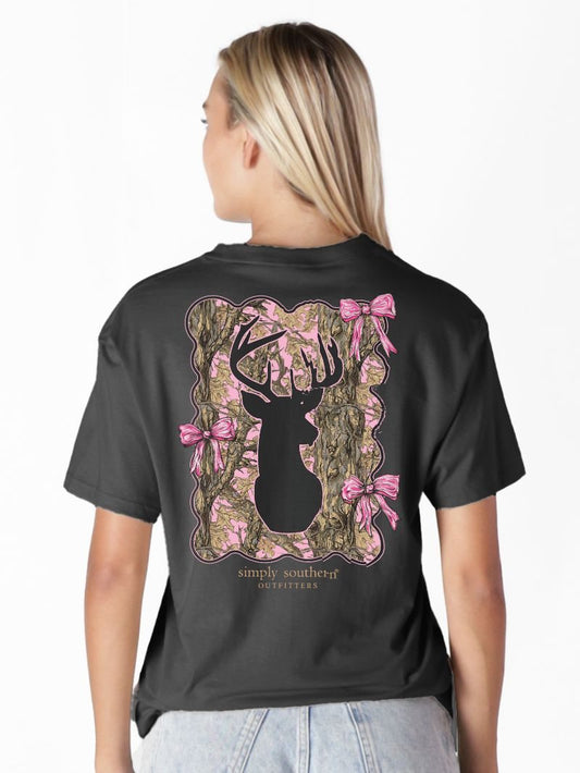 Pink Camo Deer tee