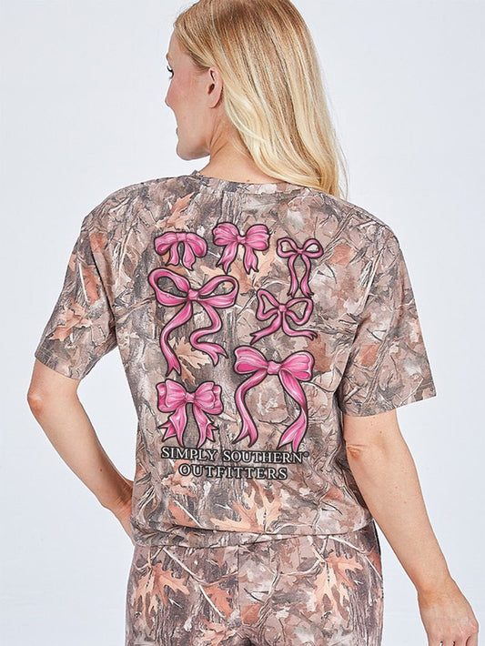Camo Pink Bows Tee