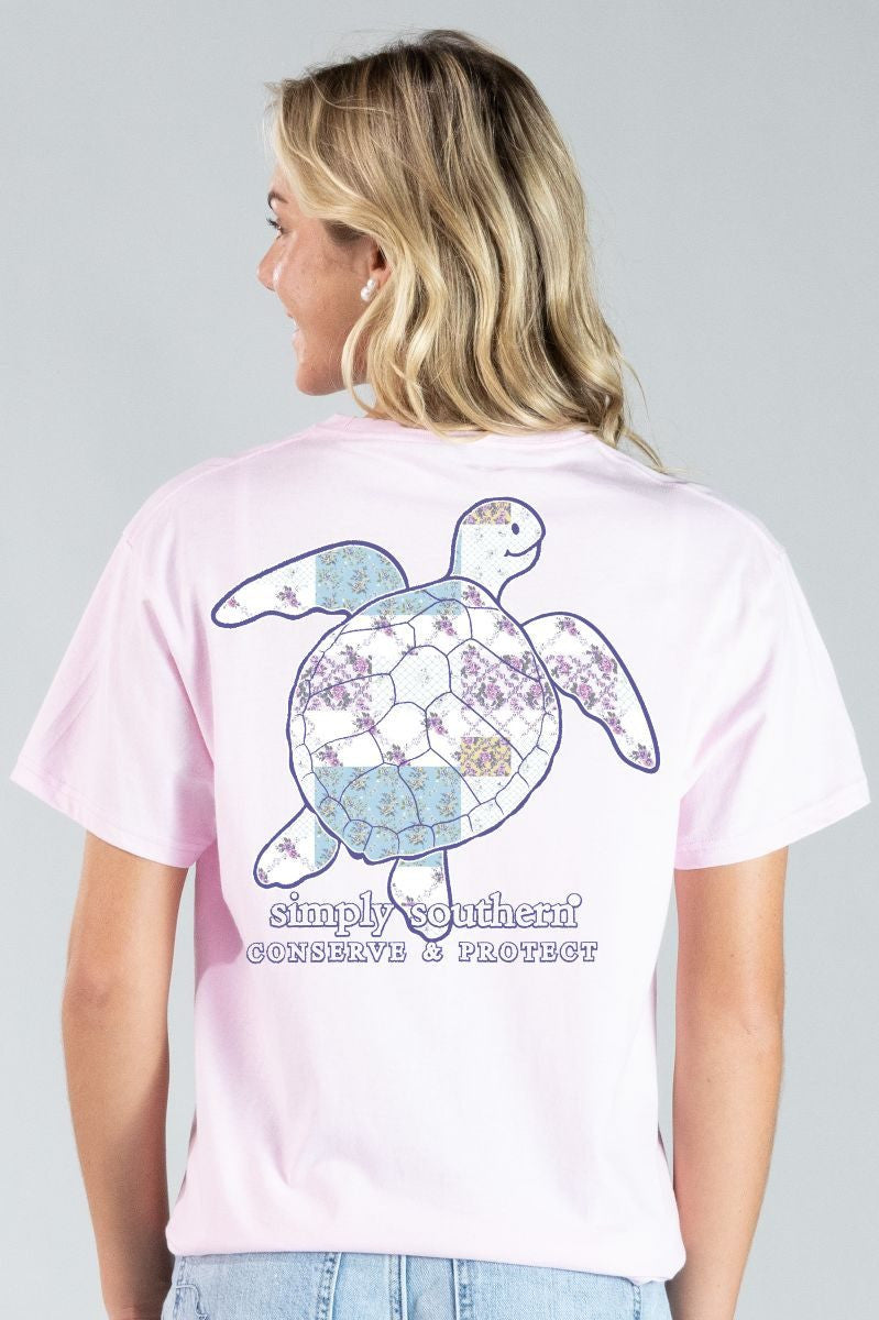 Patch Peony Turtle Tracker Tee