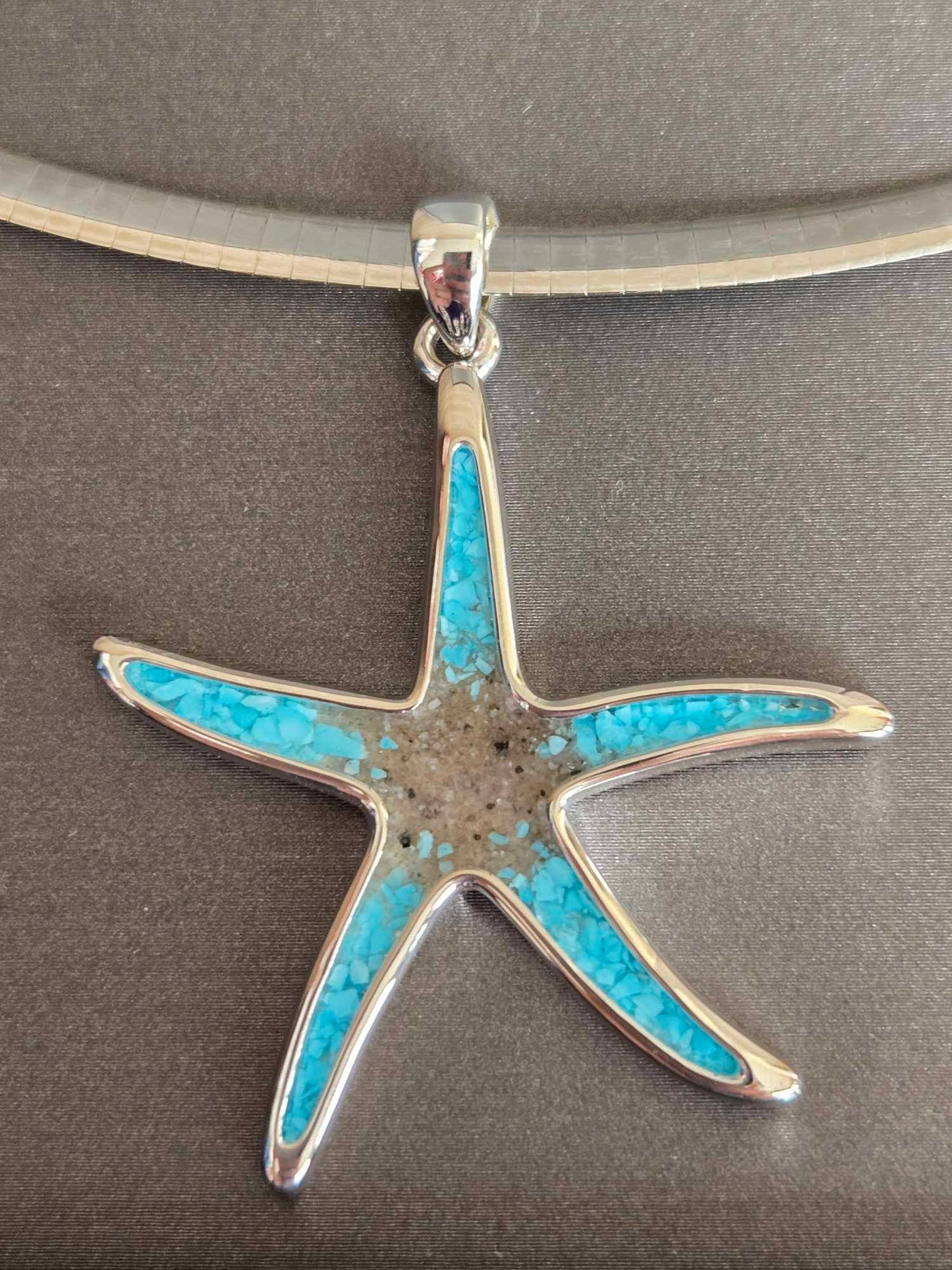 Starfish Necklace - Turquoise Gradient