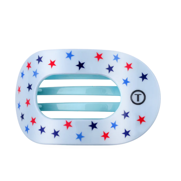 United We Sparkle Large Flat Round Hair Clip
