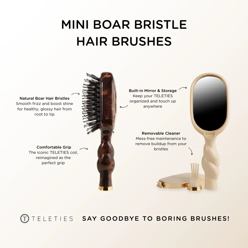 Mini Boar Brush | Tan