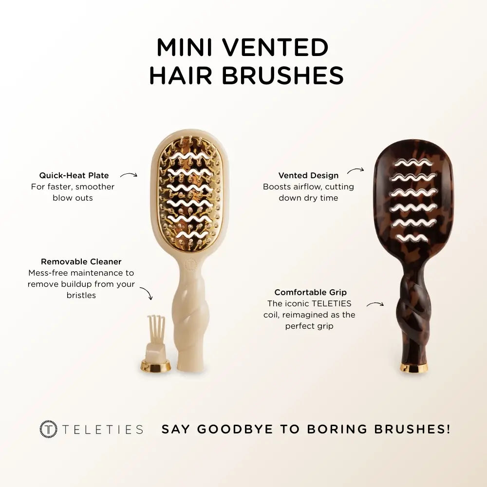 Mini Vented Brush | Tortoise