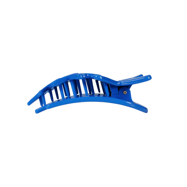 Blue Shooting Star Medium Flat Hair Clip