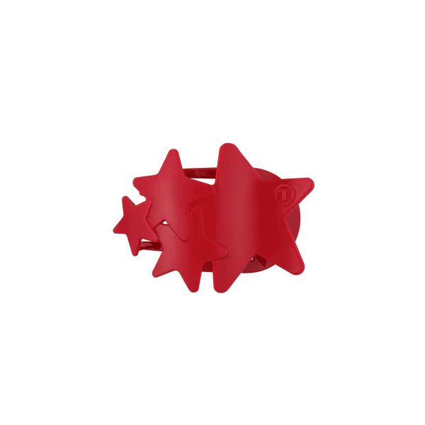 Red Shooting Star Small Flat Hair Clip