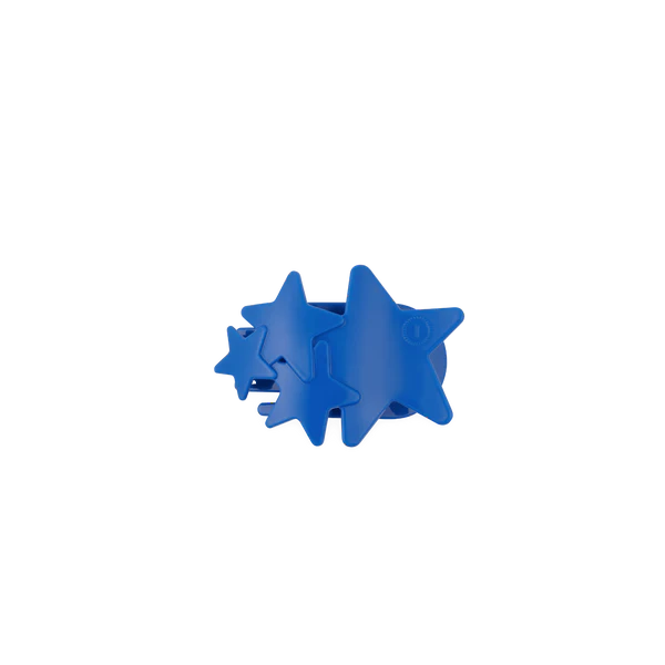 Blue Shooting Star Tiny Flat Hair Clip