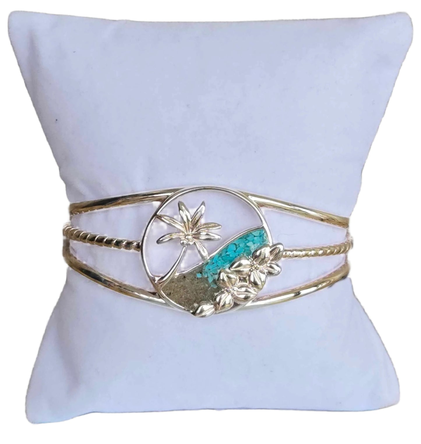 BC - Tropical Paradise Cuff Bracelet - Turquoise Gradient