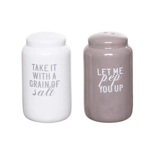 Grain of Salt/Pep You Up - Salt and Pepper Shaker Set