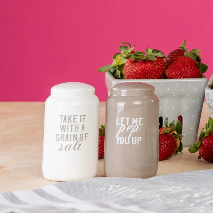 Grain of Salt/Pep You Up - Salt and Pepper Shaker Set