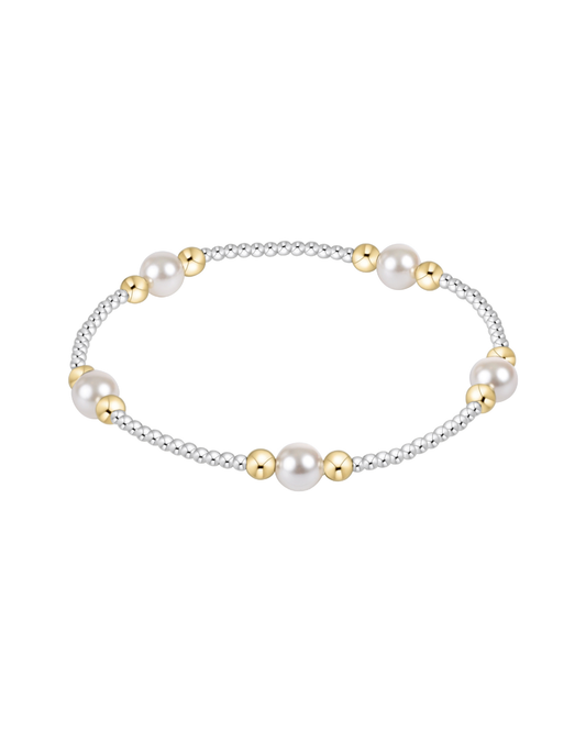 Purpose Pearl 6mm Mixed Metal Bracelet