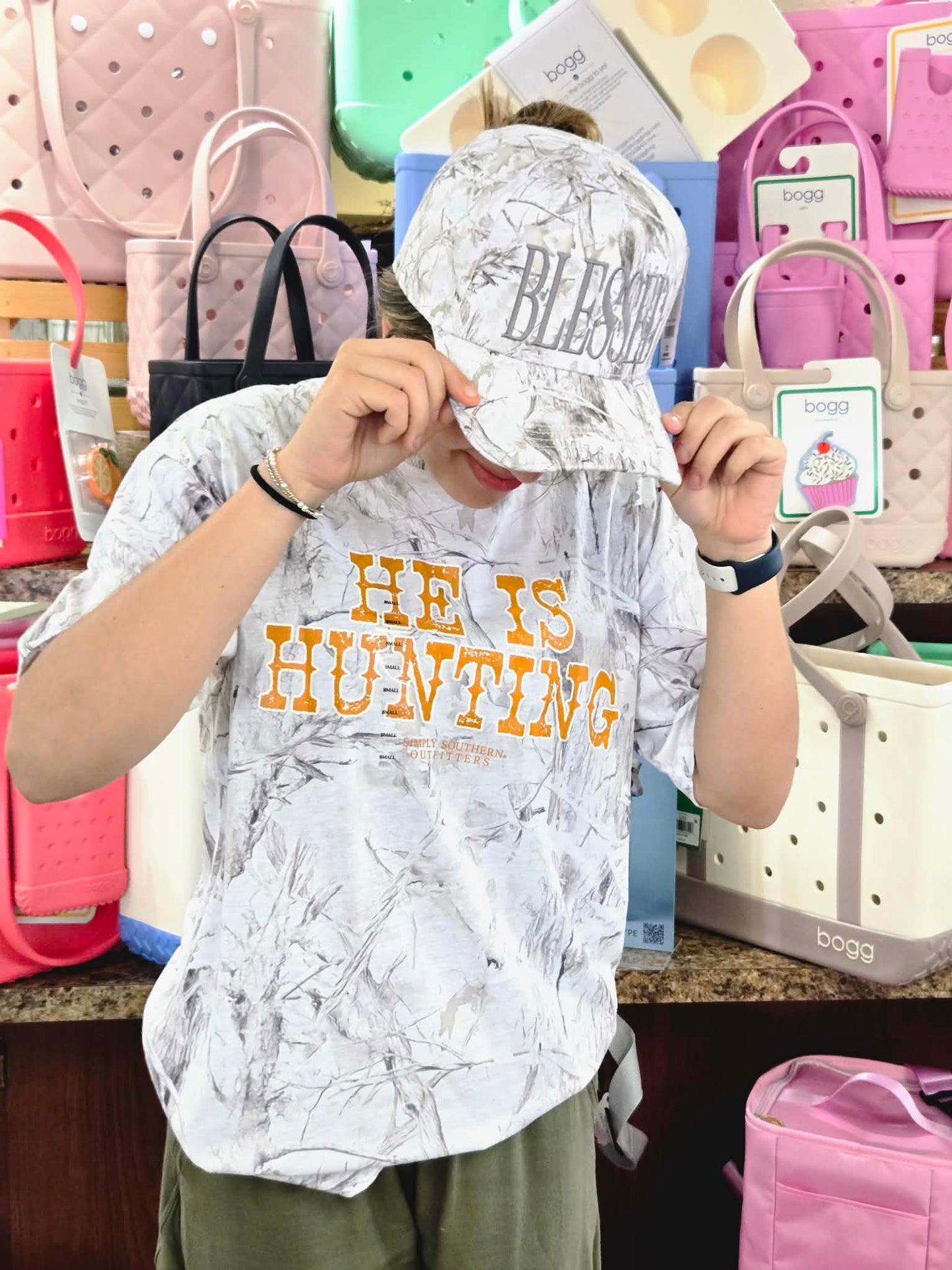 He Is Hunting tee