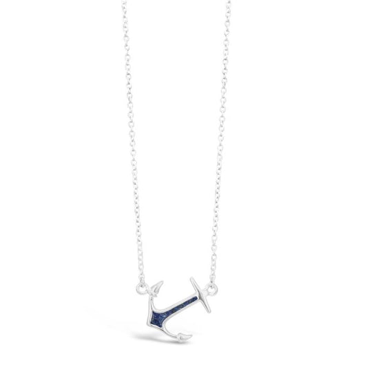 Anchor Tilted Stationary Necklace