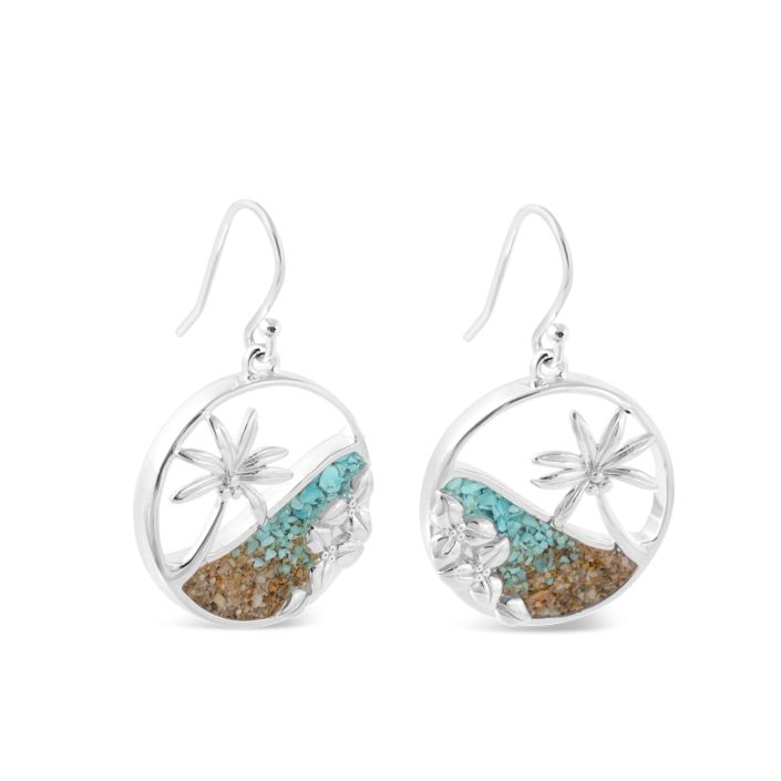 BC - Tropical Paradise Drop Earrings - Turquoise Gradient