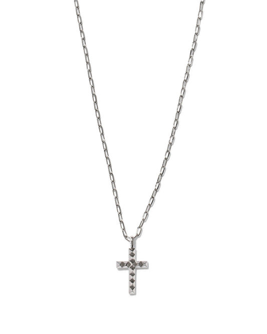 Jada Cross Short Pendant Necklace in Silver