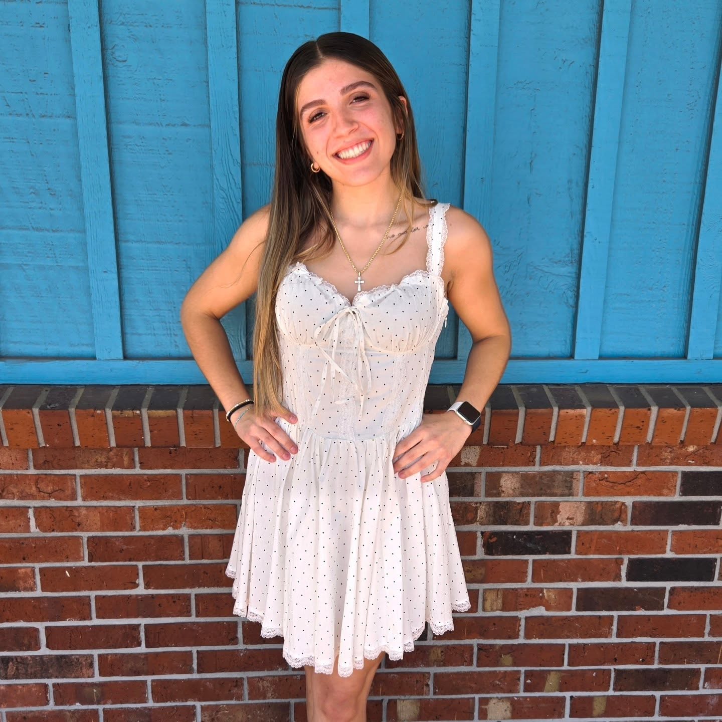Dots Dress - White