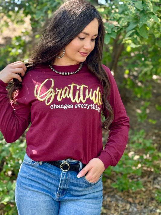 Gratitude is Everything Long Sleeve Tee