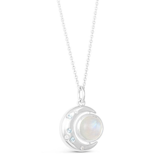 New Moon Necklace by Captain Kate - Moonstone