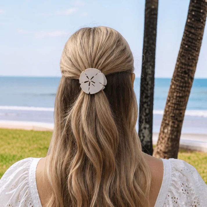 Sand Dollar Tiny Flat Hair Clip