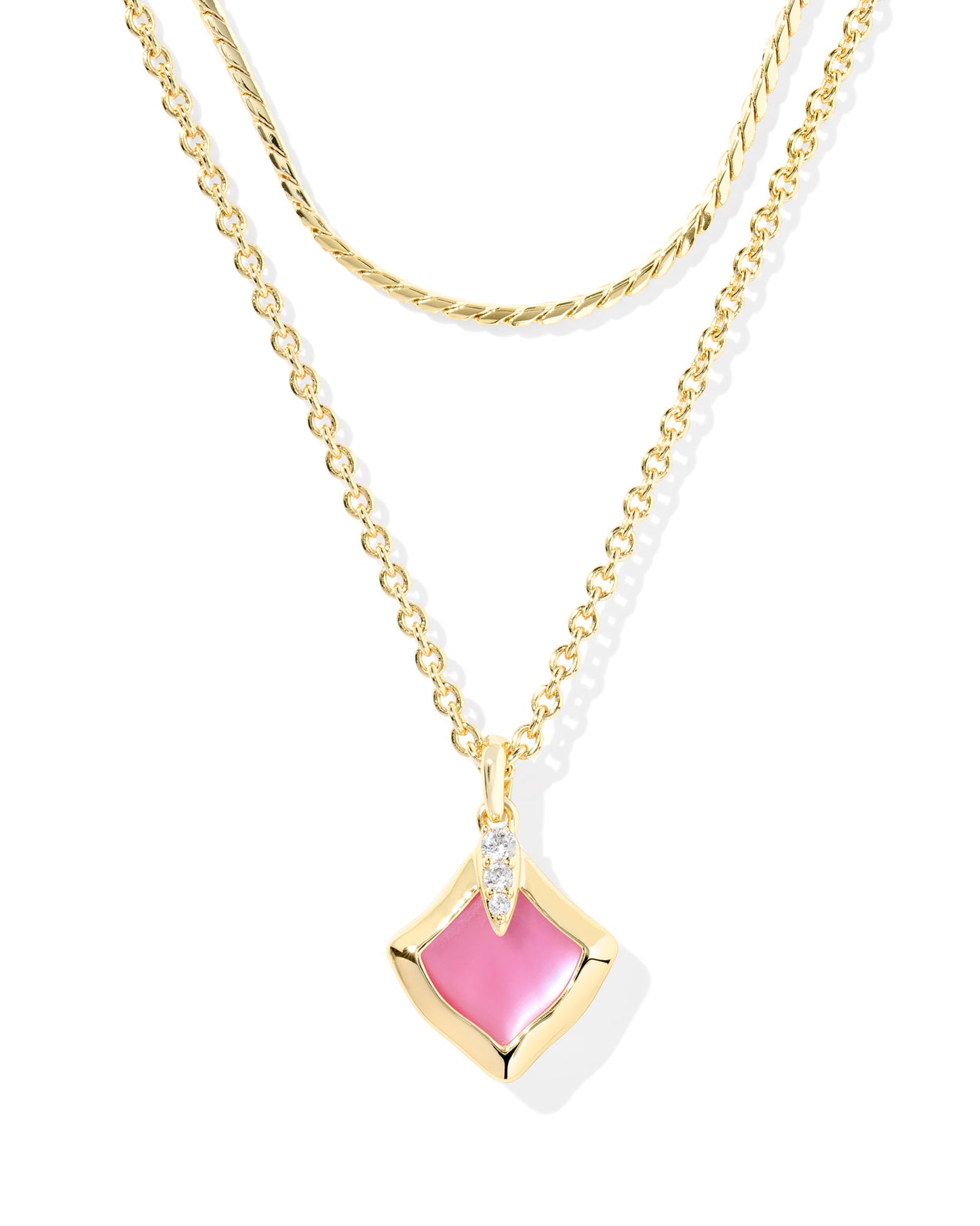 Joelle Gold Azalea Illusion Multi Strand Necklace
