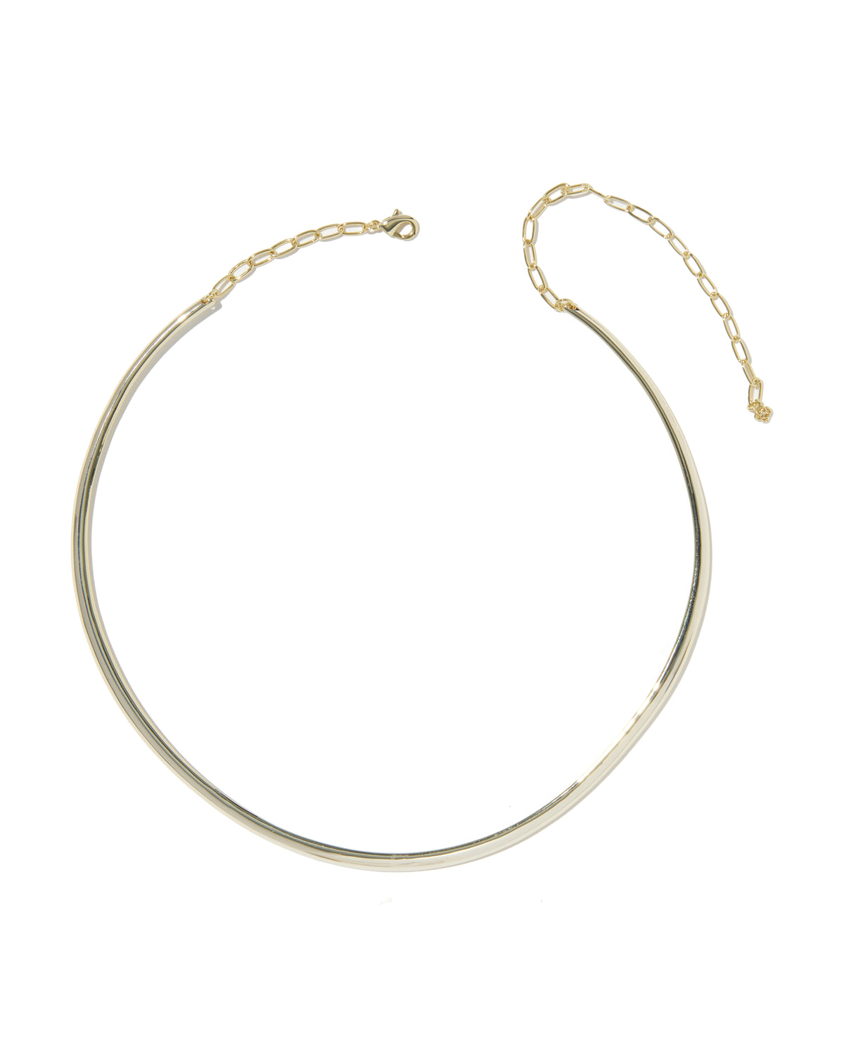 Elisa Luxe Convertible Gold Collar Necklace in White CZ