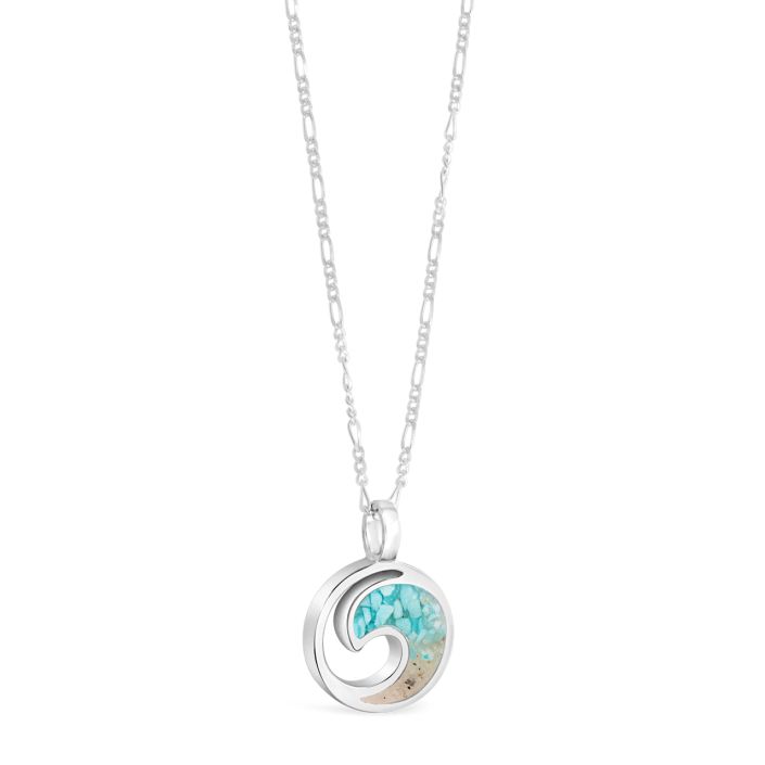 Wave Necklace - Turquoise Gradient