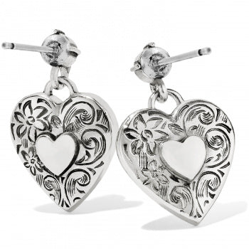 One Heart Post Earrings