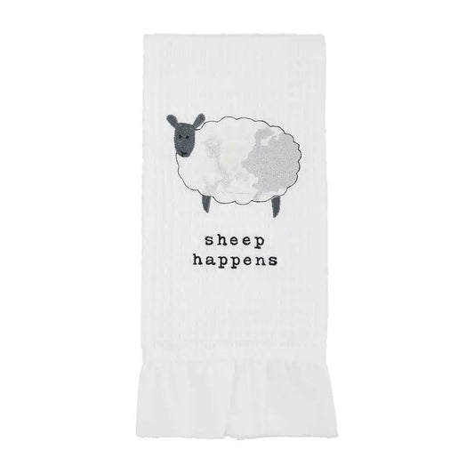 Sheep Ruffle Farm Towel