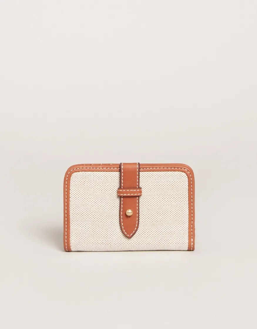 Yacht Club Mini Wallet Woven Saddle Brown