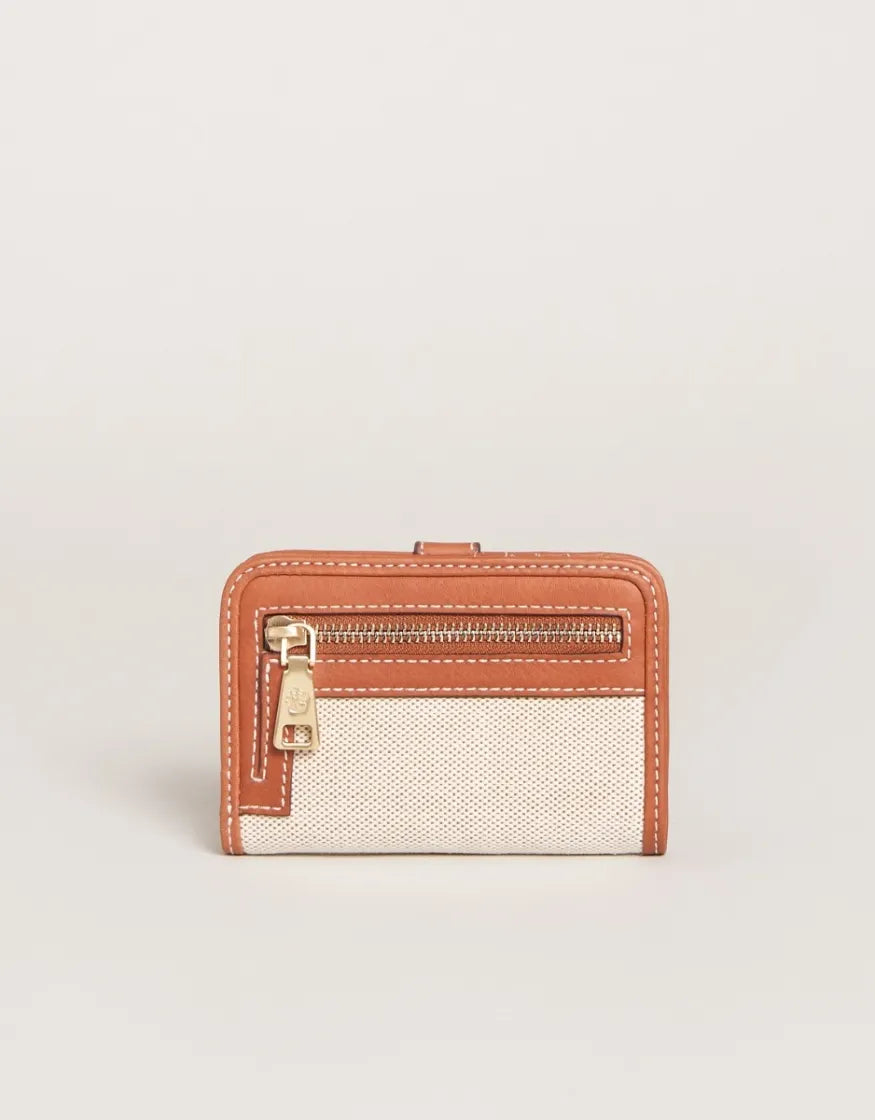 Yacht Club Mini Wallet Woven Saddle Brown