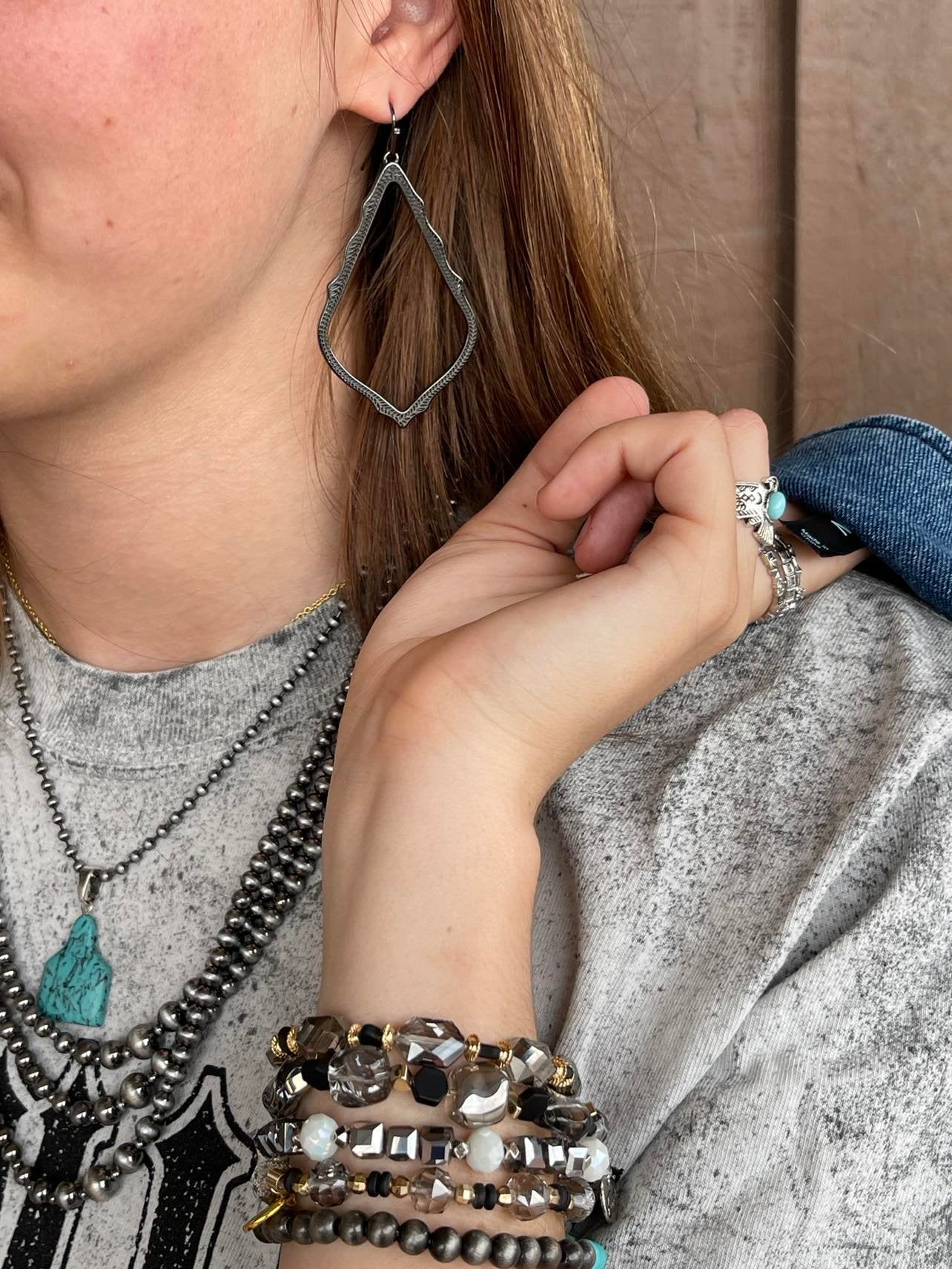 Gunmetal Layered Necklace