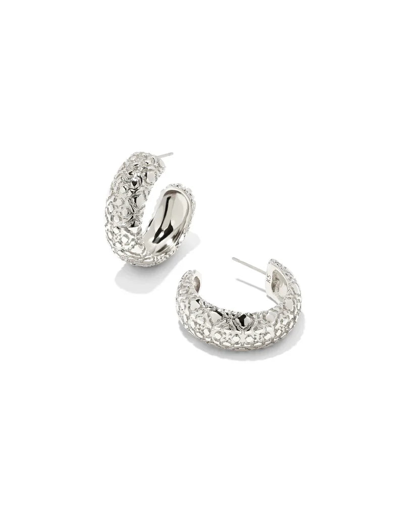 Harper Small Hoop Earrings in Silver