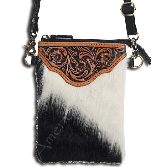 ADBG406BKW - Hair on Hide Crossbody