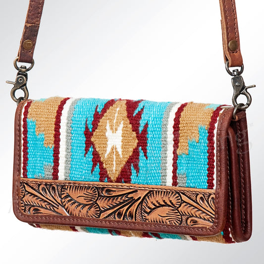 ADBG486H - Blue Saddle Blanket Crossbody