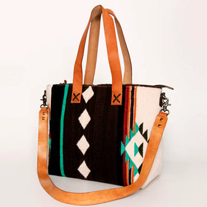 ADBG575D23 - Mixed Saddle Blanket Tote